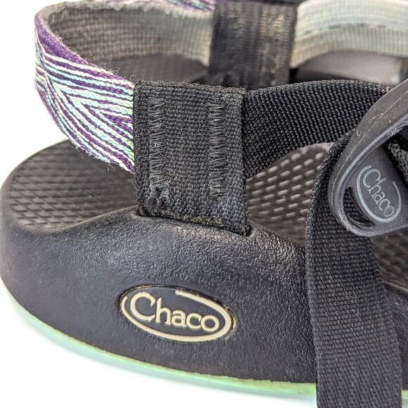 Chaco Womens ZX/2 Sandals Pixel Weave Classic Hiking Outdoor Gorpcore Toe Loop 8 - Picture 6 of 12